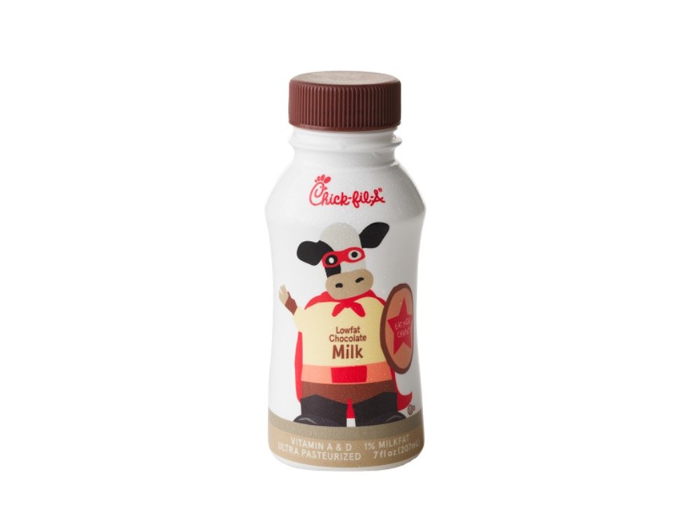 Chick Fil A Beverages Menu - 1% Chocolate Milk