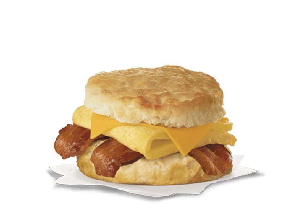 Chick Fil A Breakfast Menu - Bacon, Egg & Cheese Biscuit