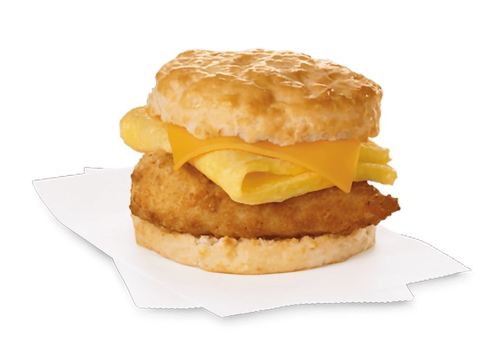 Chick Fil A Breakfast Menu - Chicken, Egg & Cheese Biscuit