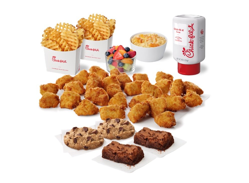 Chick Fil A Family Style Meals Menu - Chick Fil A Family Style Meals Menu - Family Style Meal with Waffle Fries, Mac & Cheese, Fruit Cup, and Treats