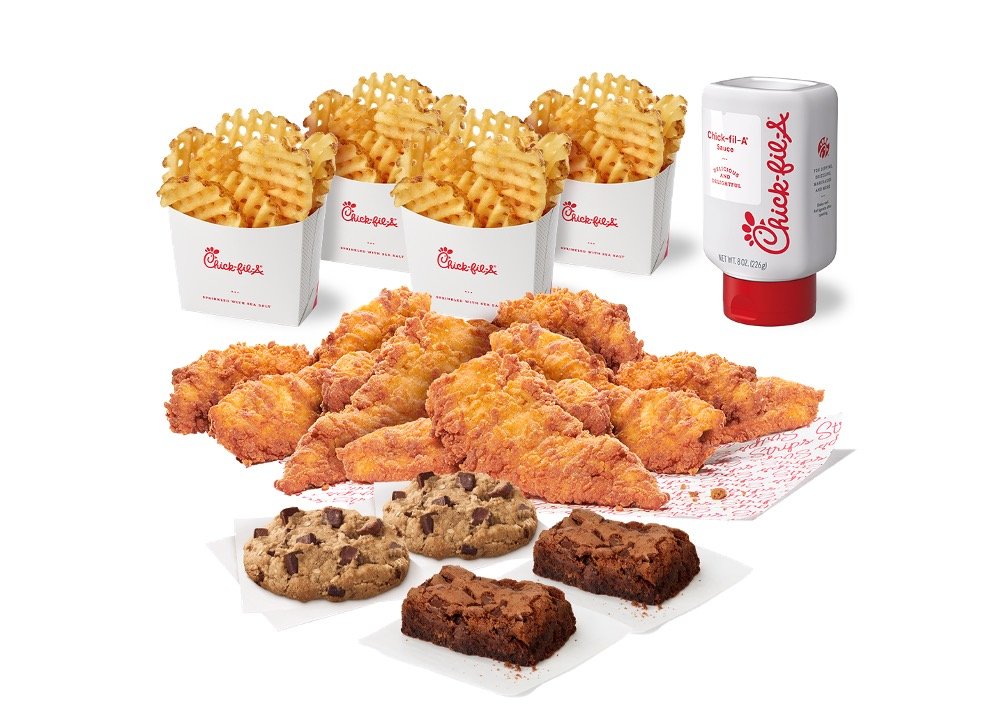 Chick Fil A Family Style Meals Menu - Family Style Meal with Waffle Fries and Treats