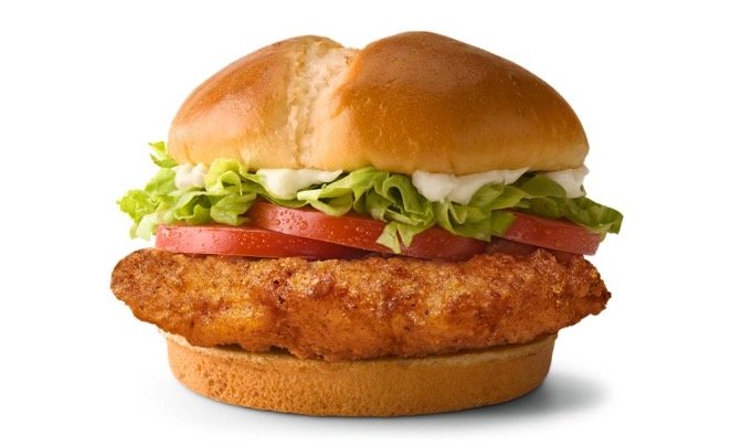 McDonald's Chicken & Fish Menu With Prices & Calories