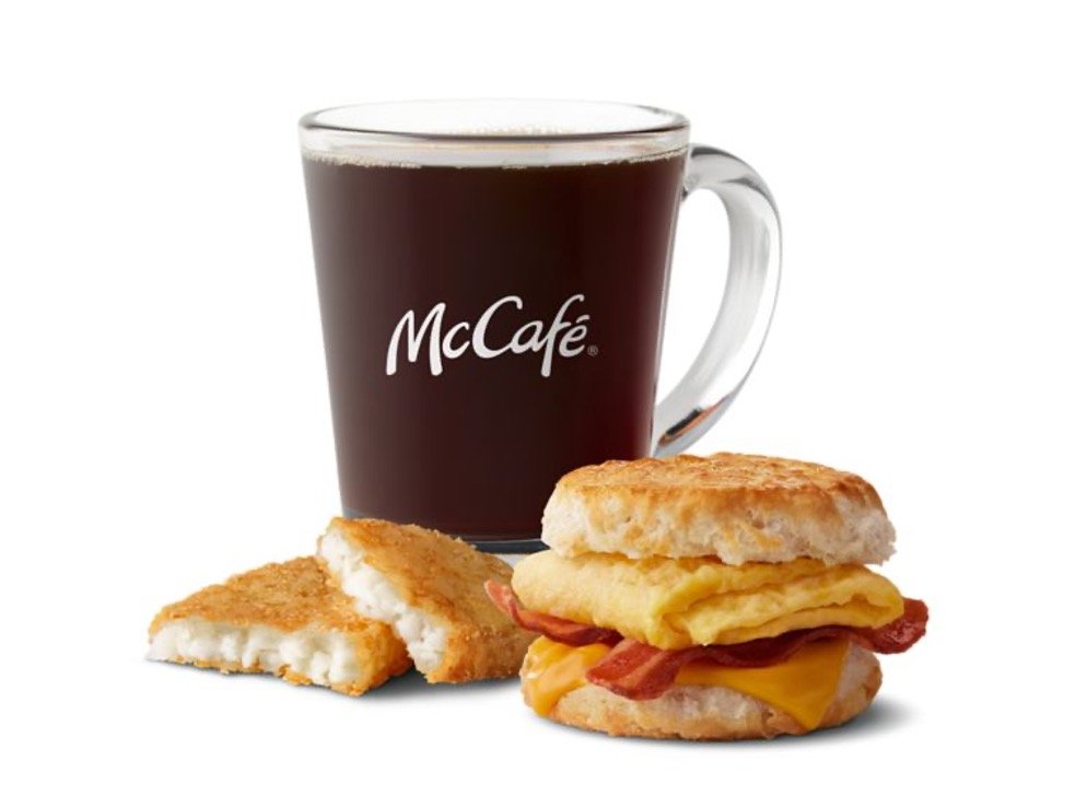 Mcdonalds Breakfast Menu - Bacon, Egg & Cheese Biscuit Meal