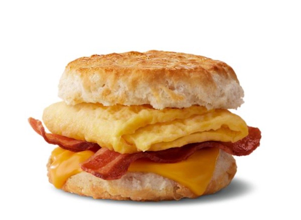 Mcdonalds Breakfast Menu - Bacon, Egg & Cheese Biscuit