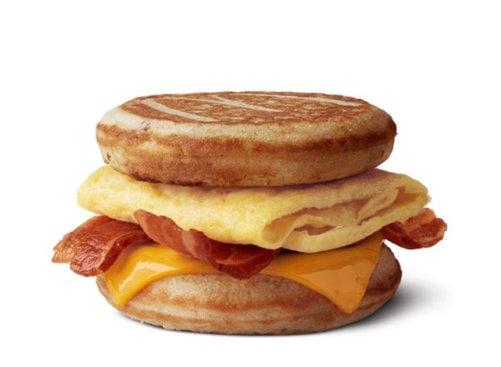 Mcdonalds Breakfast Menu - Bacon, Egg & Cheese McGriddles