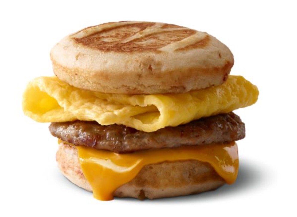 Mcdonalds Breakfast Menu - Sausage, Egg & Cheese McGriddles