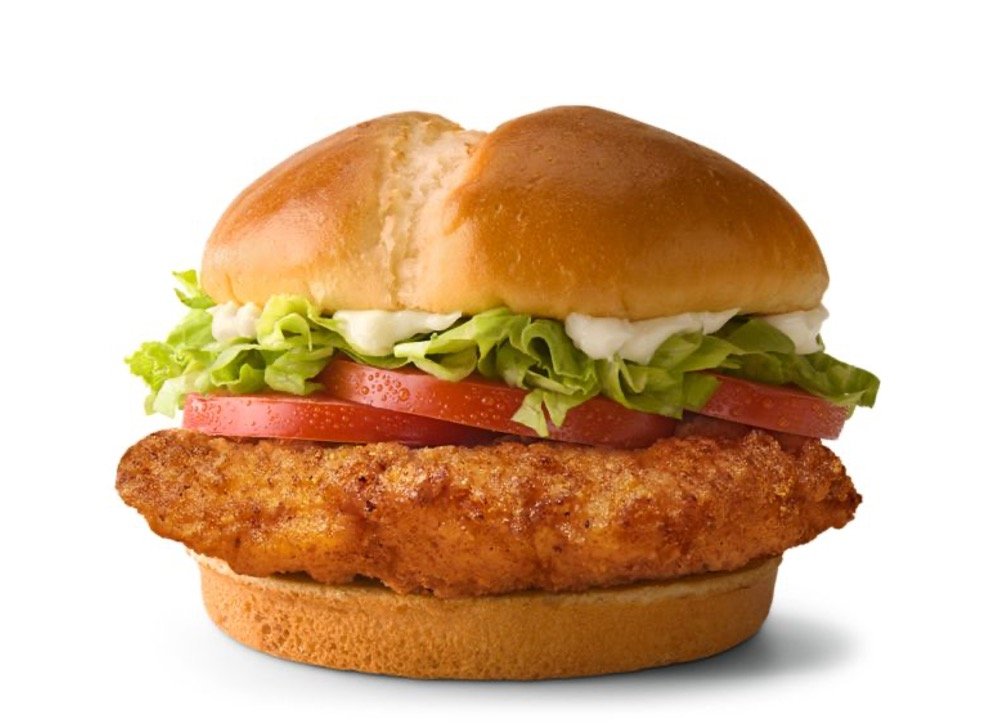 Mcdonalds Chicken & Fish Sandwiches Menu - Deluxe McCrispy