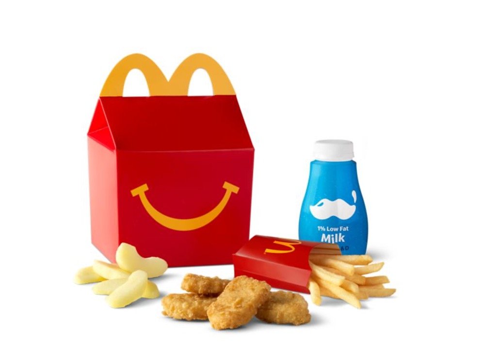 Mcdonalds Happy Meal Menu - 4 Piece Chicken McNuggets Happy Meal
