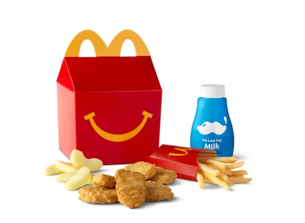 Mcdonalds Happy Meal Menu - 6 Piece Chicken McNuggets Happy Meal