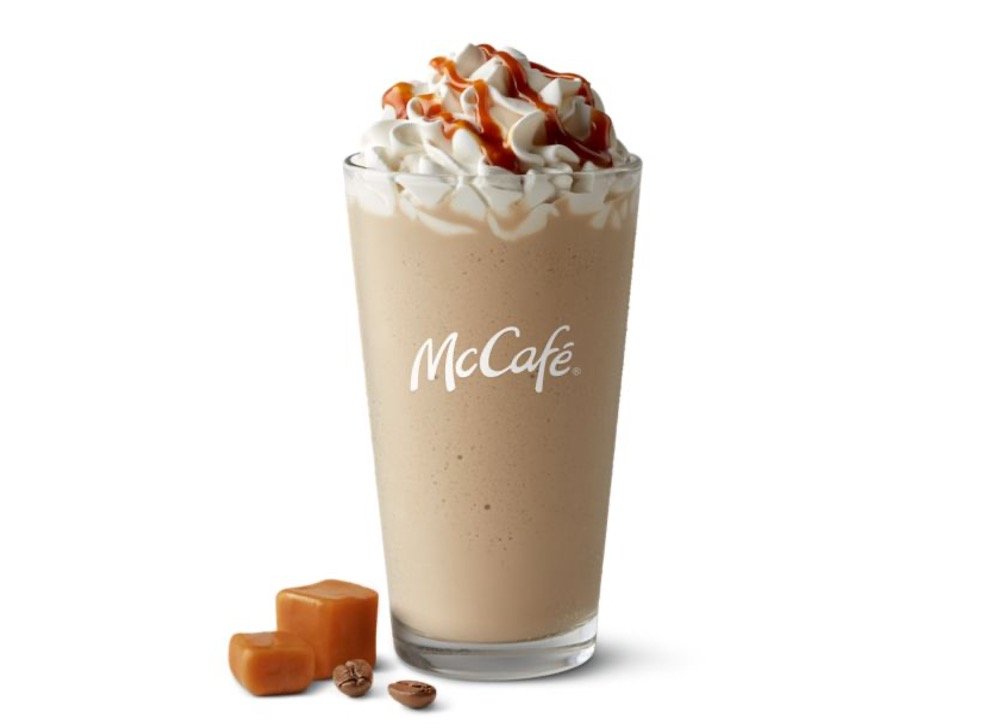 Mcdonalds McCafé Coffees Menu - McCafé Caramel Frappé