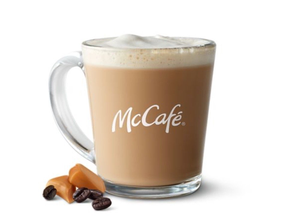 Mcdonalds McCafé Coffees Menu - McCafé Caramel Latte