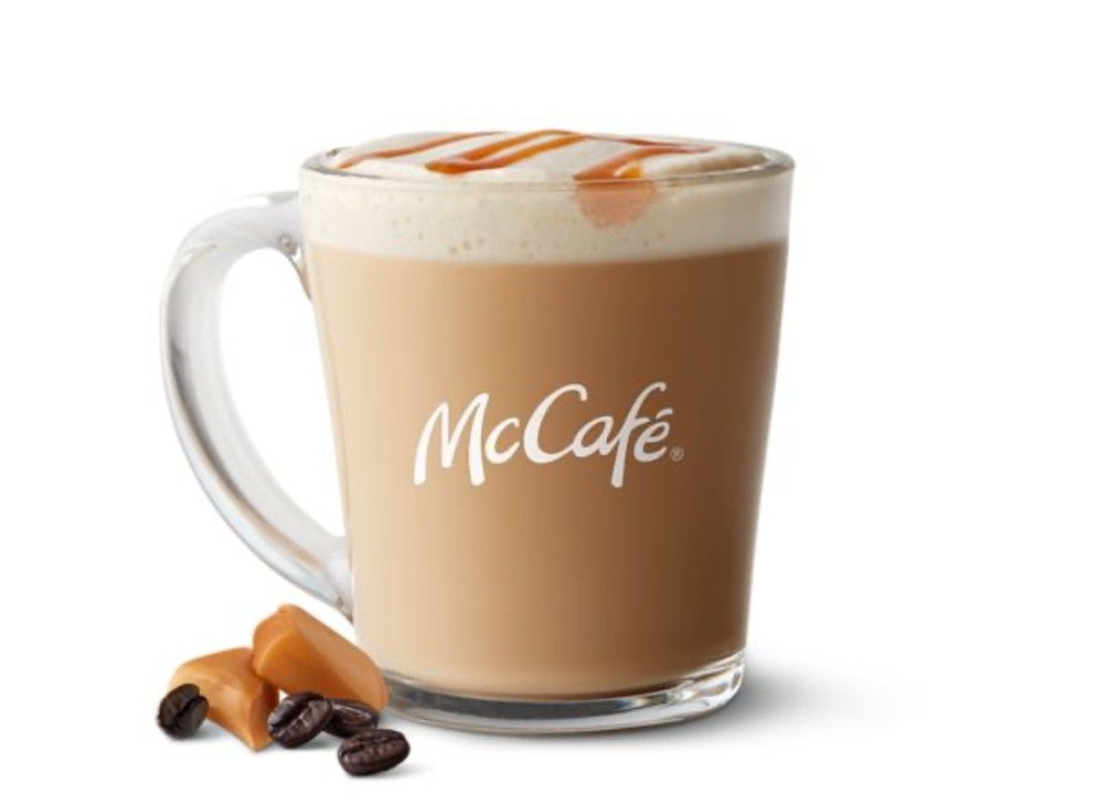 Mcdonalds McCafé Coffees Menu - McCafé Caramel Macchiato