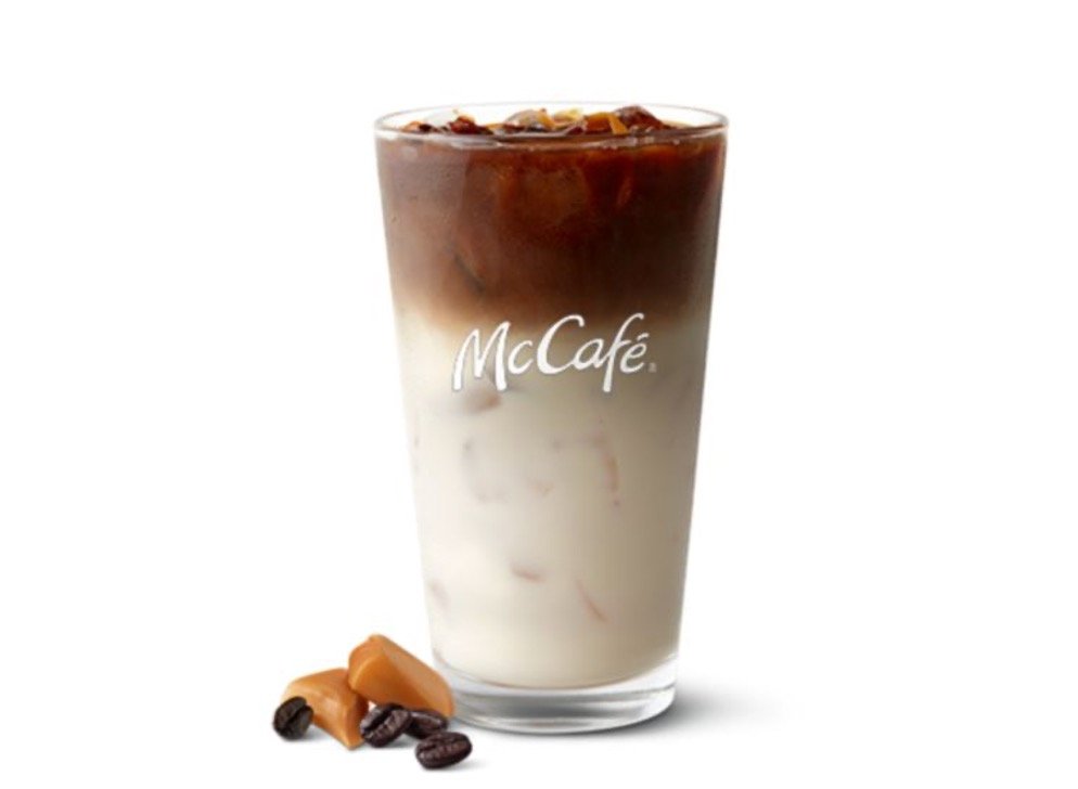 Mcdonalds McCafé Coffees Menu - McCafé Iced Caramel Macchiato