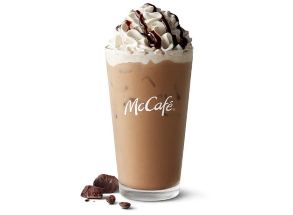 Mcdonalds McCafé Coffees Menu - McCafé Iced Mocha Latte