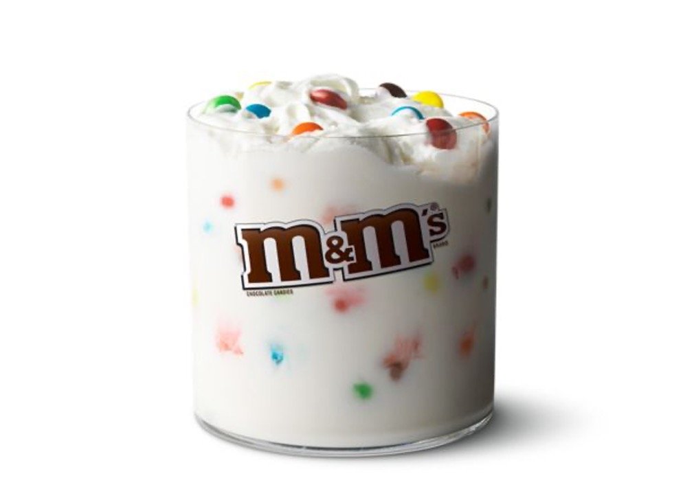 Mcdonalds Sweets & Treats Menu - McFlurry with M&M'S Candies