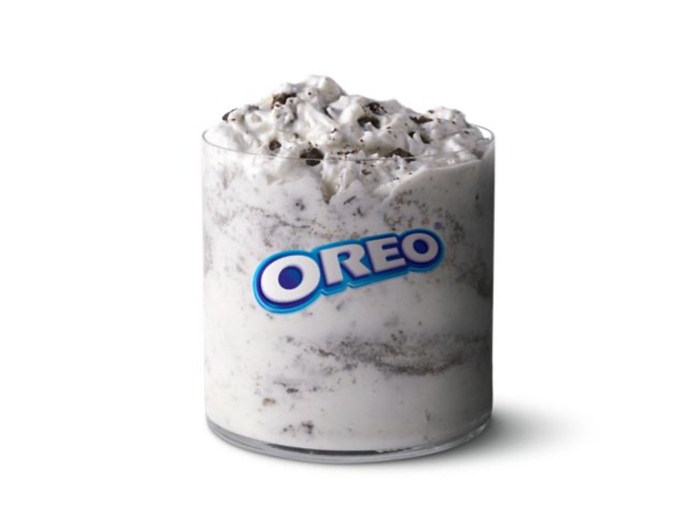 Mcdonalds Sweets & Treats Menu - McFlurry with OREO Cookies