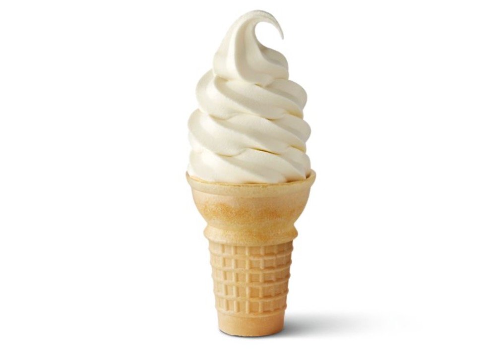 Mcdonalds Sweets & Treats Menu - Vanilla Cone