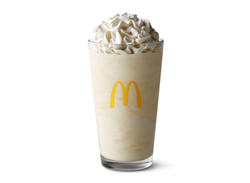 Mcdonalds Sweets & Treats Menu - Vanilla Shake