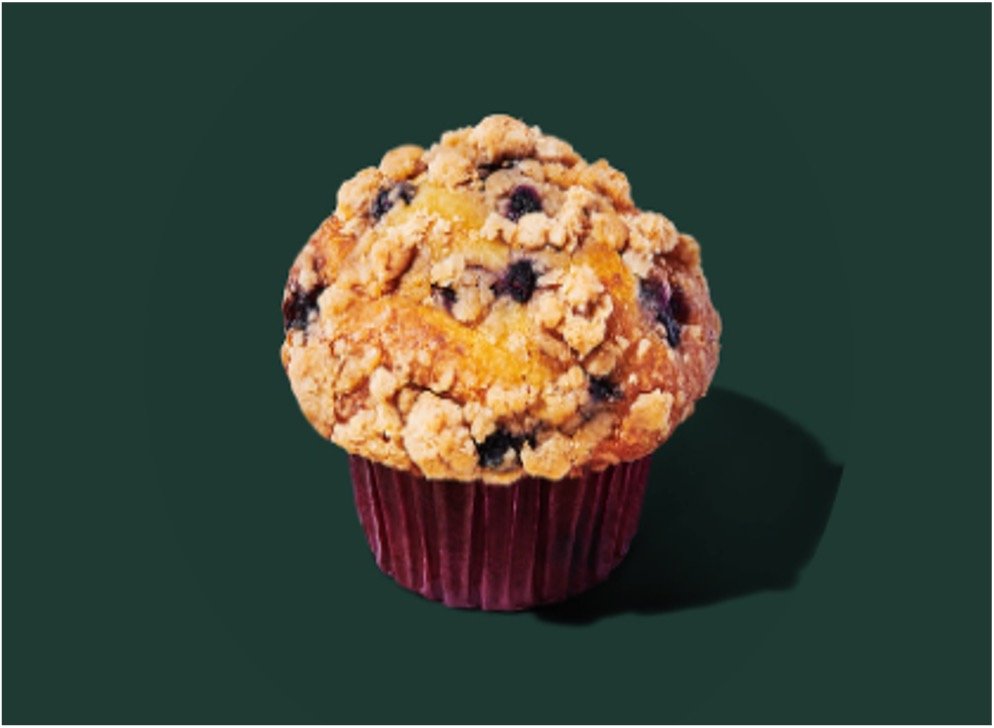 StarBucks Bakery Menu - Blueberry Streusel Muffin