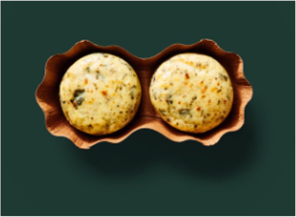 StarBucks Breakfast Menu - Kale & Mushroom Egg Bites