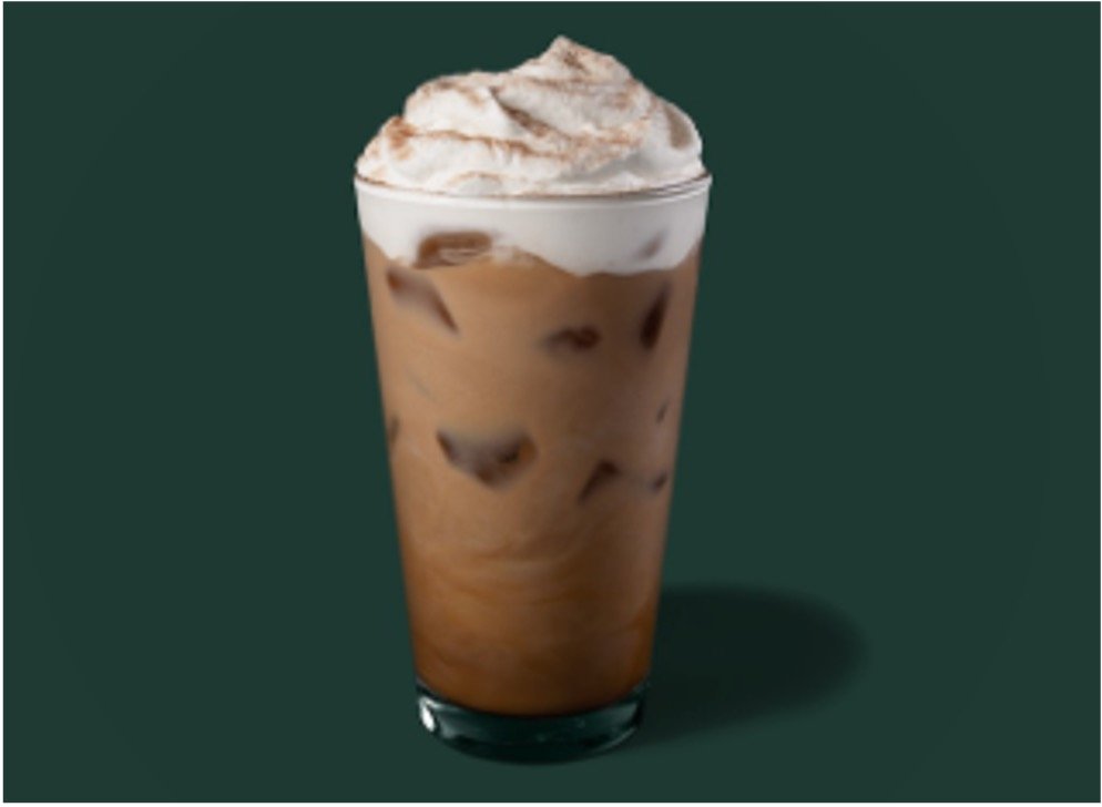 StarBucks Cold Coffees Menu - Iced Cinnamon Dolce Latte