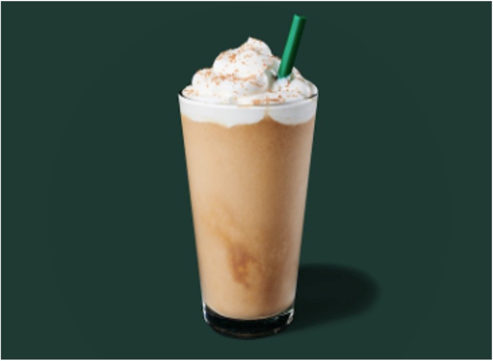 StarBucks Frappuccino Blended Beverages Menu -Caffè Vanilla Frappuccino Blended Beverage