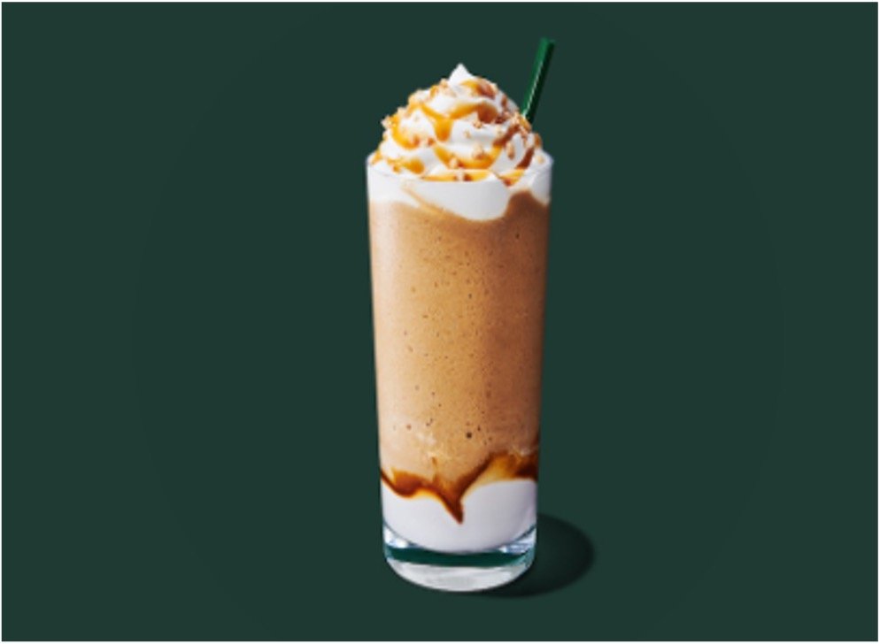 StarBucks Frappuccino Blended Beverages Menu - Caramel Brulée Frappuccino Blended Beverage