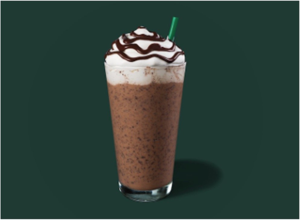 StarBucks Frappuccino Blended Beverages Menu - Chocolate Cookie Crumble Crème Frappuccino