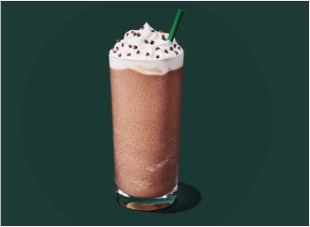 StarBucks Frappuccino Blended Beverages Menu - Peppermint Mocha Crème Frappuccino Blended Beverage