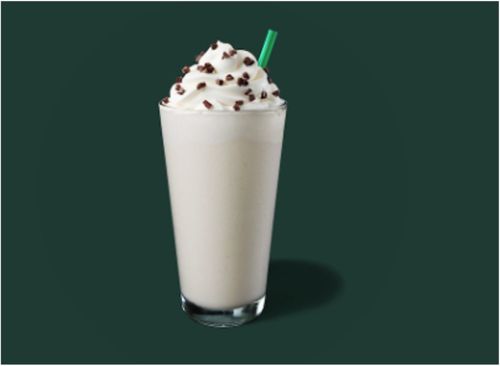 StarBucks Frappuccino Blended Beverages Menu - Peppermint White Chocolate Crème Frappuccino Blended Beverage