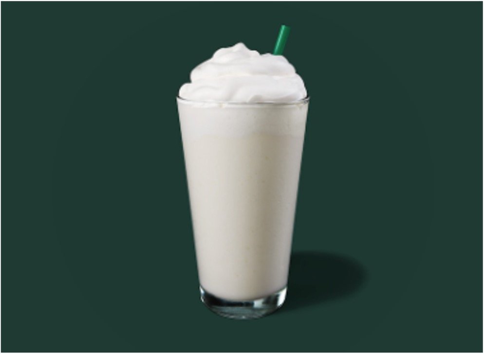 StarBucks Frappuccino Blended Beverages Menu - Vanilla Bean Crème Frappuccino Blended Crème