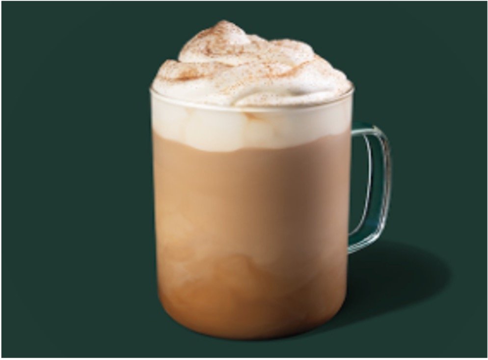 StarBucks Hot Coffees Menu - Cinnamon Dolce Latte