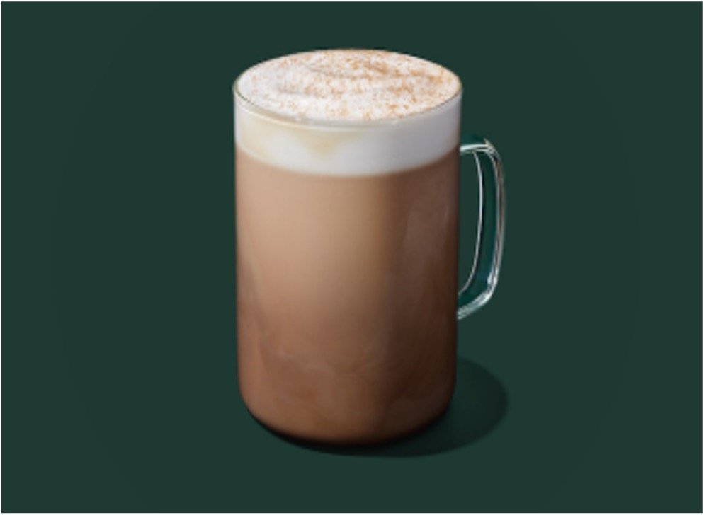 StarBucks Hot Teas Menu - Gingerbread Oatmilk Chai