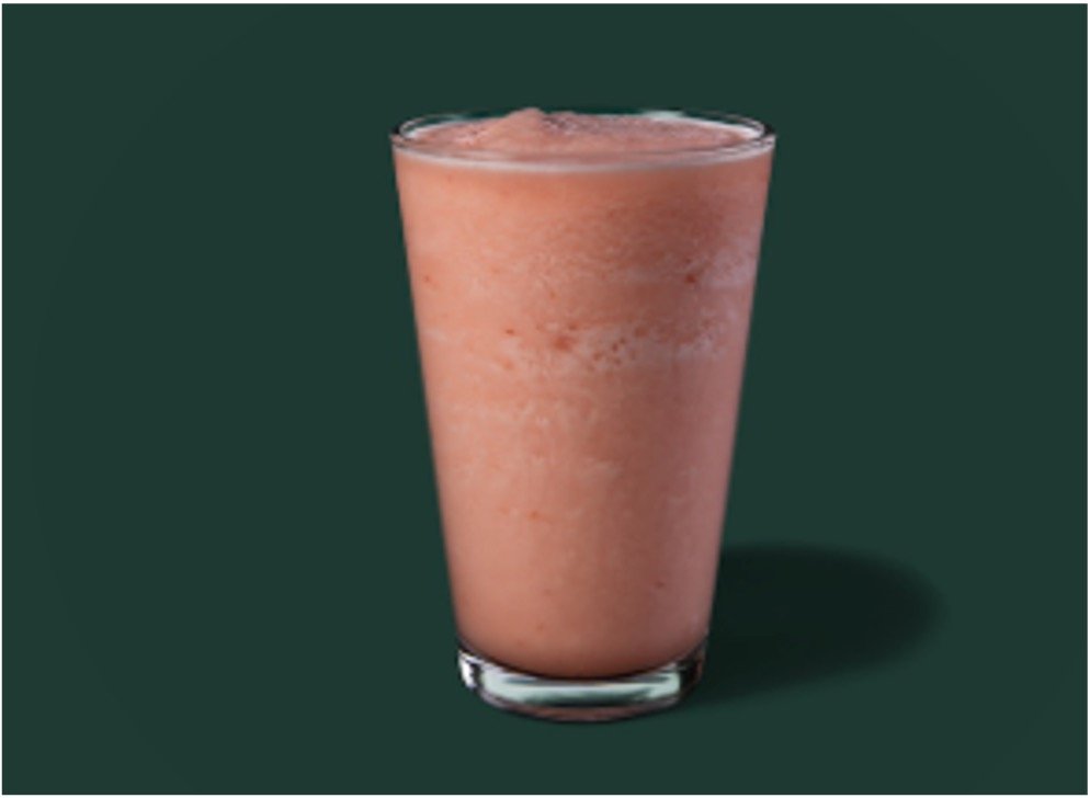 StarBucks Iced Tea & Lemonade Menu - Blended Strawberry Lemonade