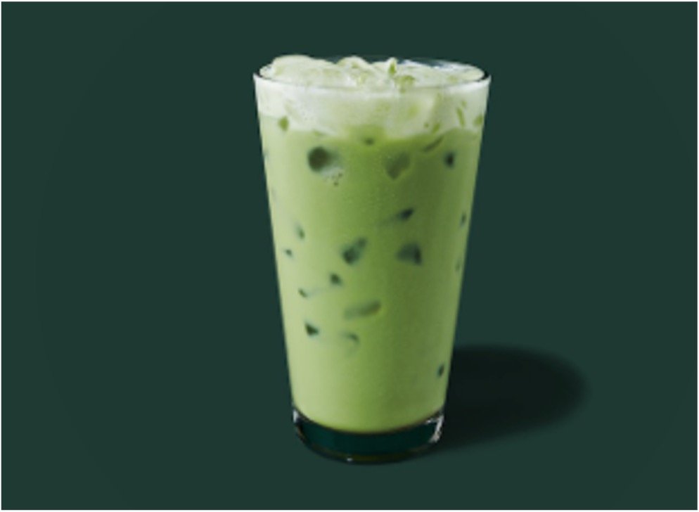 StarBucks Iced Tea & Lemonade Menu - Iced Matcha Latte