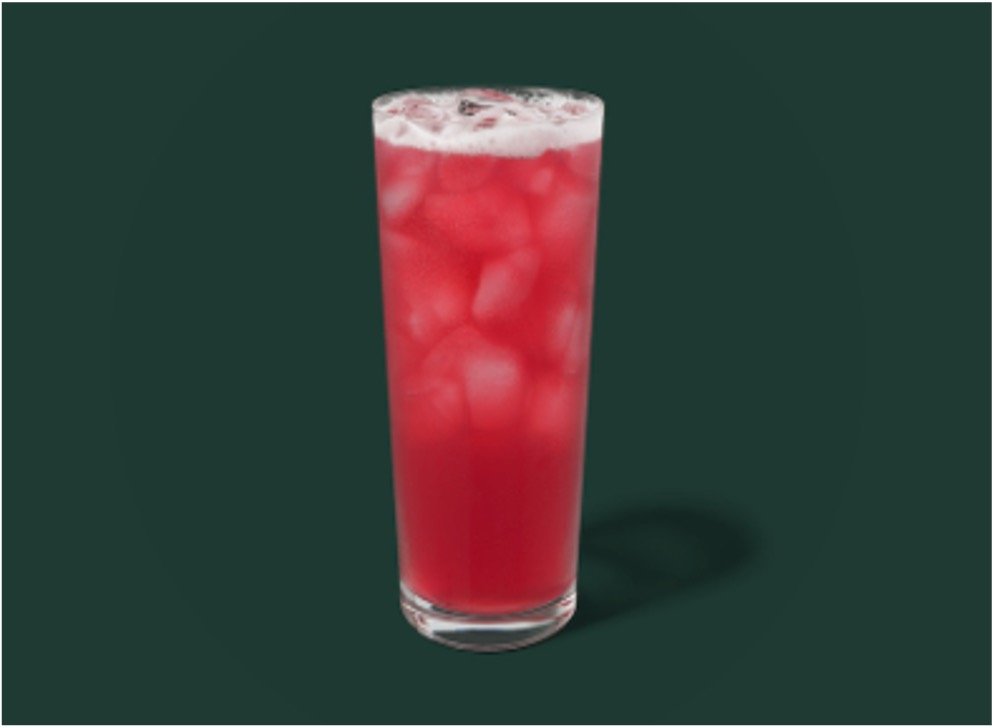 StarBucks Iced Tea & Lemonade Menu - Iced Passion Tango Tea Lemonade