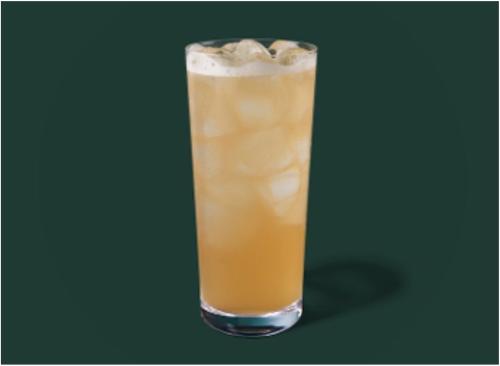 StarBucks Iced Tea & Lemonade Menu - Iced Peach Green Tea Lemonade