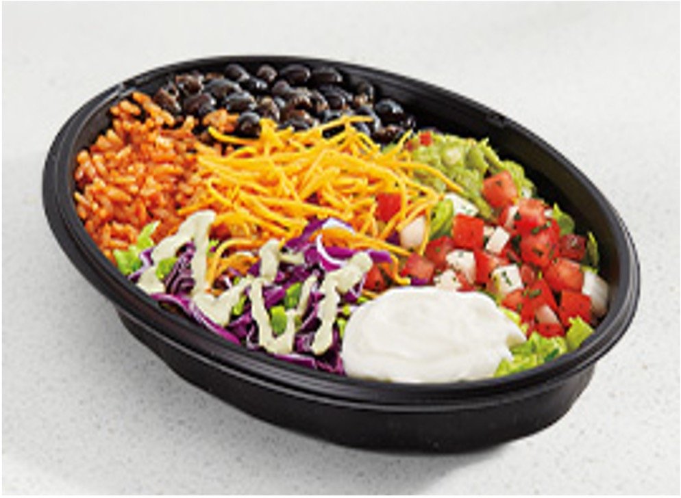 Taco Bell Bowls Menu Items - Veggie Bowl