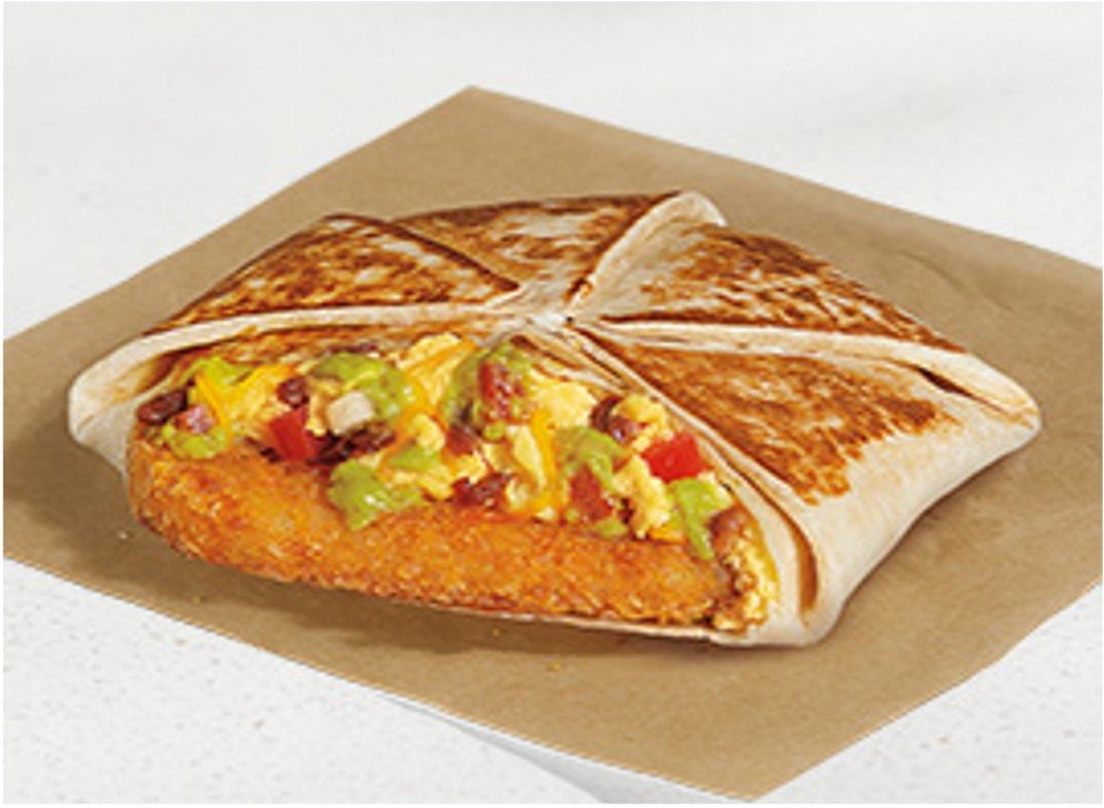 Taco Bell Breakfast Menu Items - Breakfast California Crunchwrap