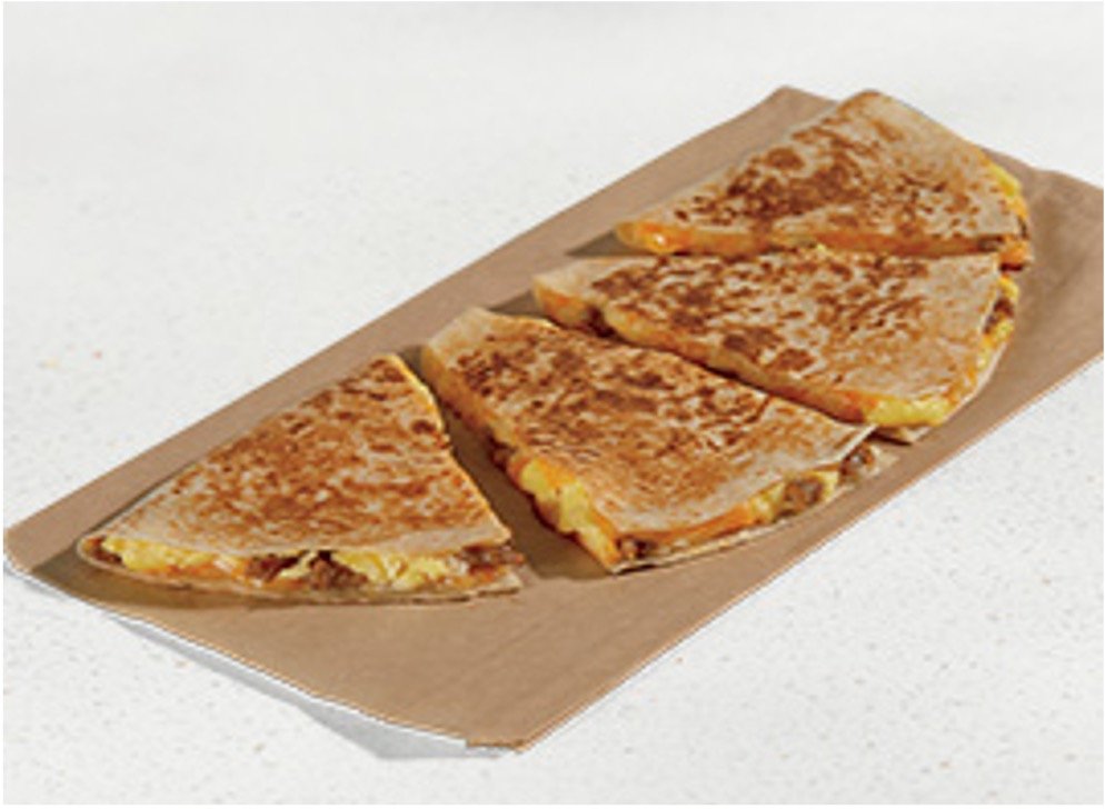 Taco Bell Breakfast Menu Items - Breakfast Quesadilla Sausage