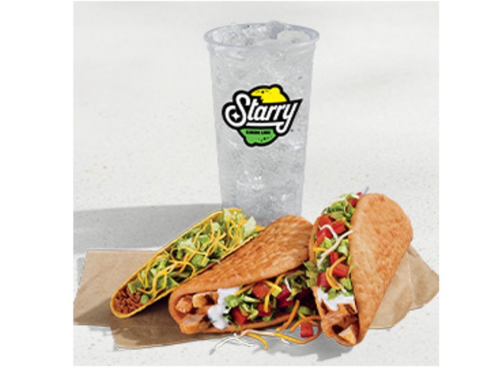Taco Bell Menu Items - 2 Chicken Chalupas Supreme Combo