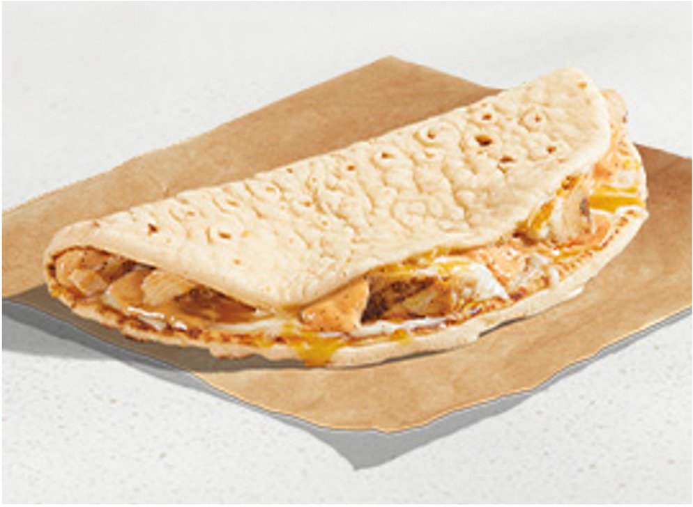 Taco Bell Menu Items - 3 Cheese Chicken Flatbread Melt