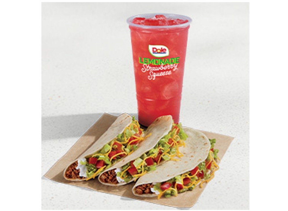 Taco Bell Menu Items - 3 Soft Tacos Supreme Combo