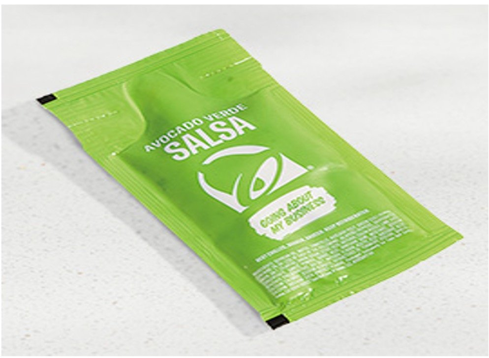 Taco Bell Menu Items - Avocado Verde Salsa Sauce Packet