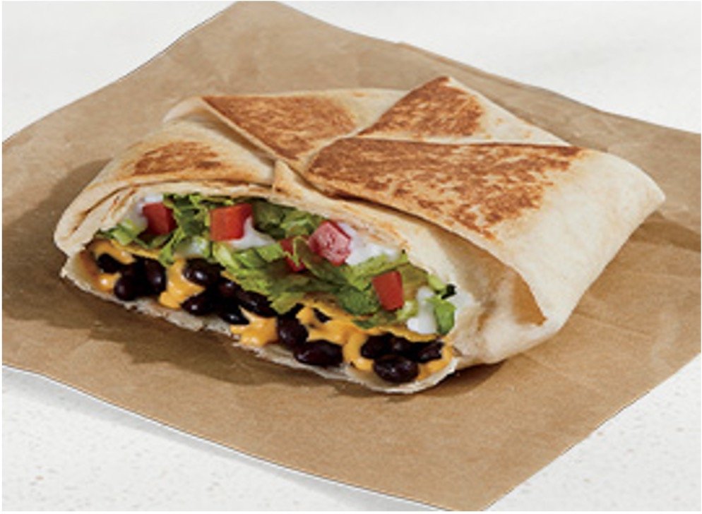 Taco Bell Menu Items - Black Bean Crunchwrap Supreme