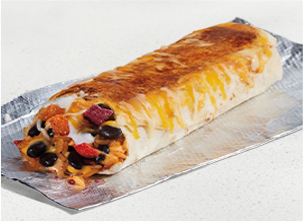 Taco Bell Menu Items - Black Bean Grilled Cheese Burrito