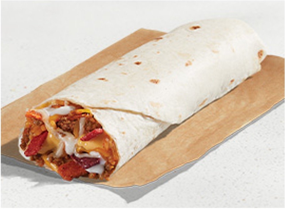 Taco Bell Menu Items - Cheesy Double Beef Burrito