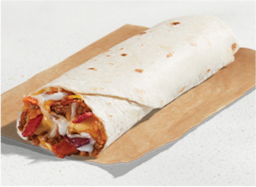 Taco Bell Menu Items - Cheesy Double Beef Burrito