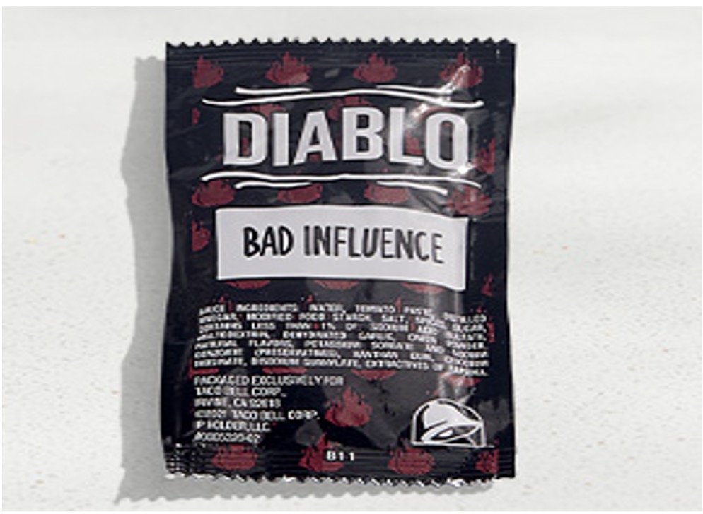 Taco Bell Menu Items - Diablo Sauce Packet