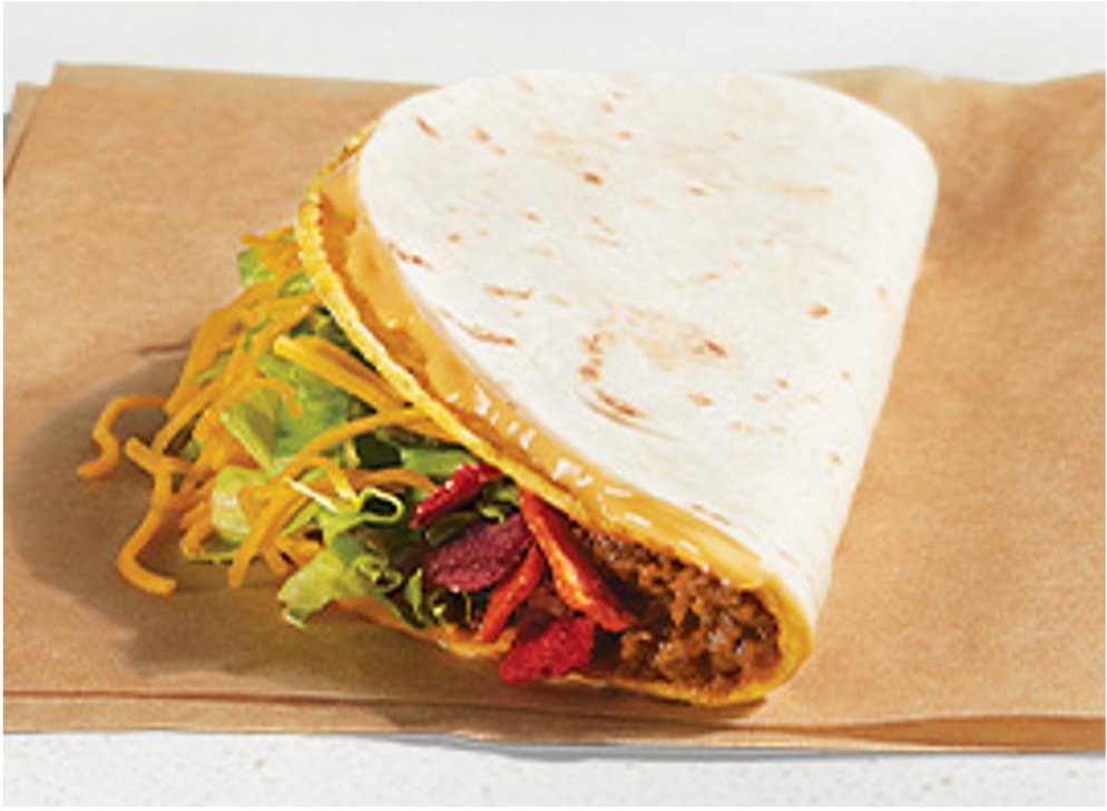 Taco Bell Menu Items - Double Stacked Taco